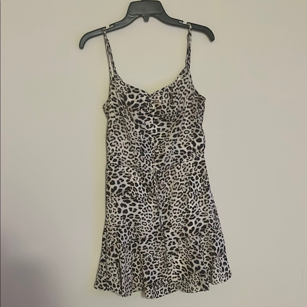Nordstrom Leopard Print Mini Dress